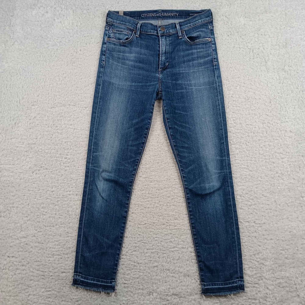 Citizens of Humanity Jeans Rocket Crop Women 29 Blue High Rise‎ Skinny 1487E-372